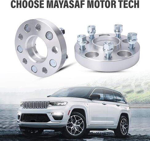 فواصل عجلات MAYASAF Hubcentric [سمك 1 بوصة، 4 عبوات، 5 عروات] لنيسان ألتيما/ماكسيما/مورانو/روج/سينترا، لإنفينيتي FX35(45/50)/G35(37)/I30(35)/Q45(50/) 60/70)/QX56(60/70)، نمط الترباس 5x4.5 in Saudi Arabia