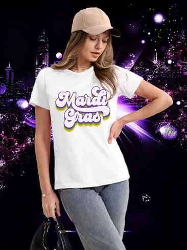 قمصان نسائية من Mardi Gras، قمصان الثلاثاء السميكة، قمصان كرنفال للحفلات، قمصان علوية in Kuwait