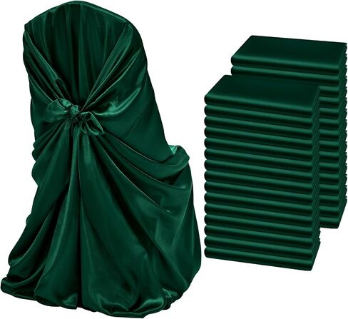 30 Pcs Gold Chair Covers 43x55 inch Universal Chair Covers Satin Chair Covers for Wedding,Removable Washable Chairs Slipcover Fits Most Chairs,Silky Chair Cover Protector for Party Banquet Event Hotel in Saudi Arabia