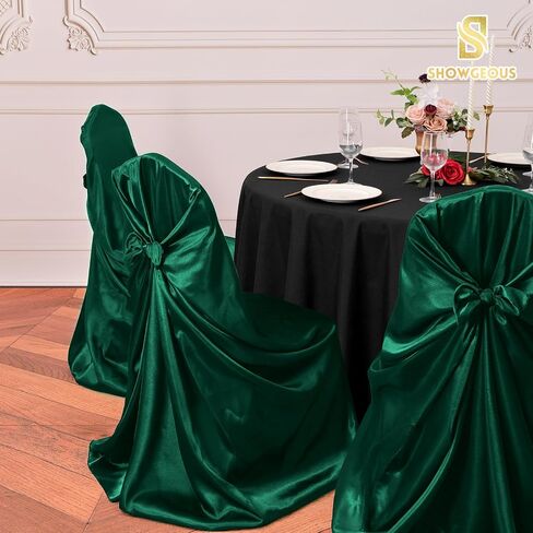 30 Pcs Gold Chair Covers 43x55 inch Universal Chair Covers Satin Chair Covers for Wedding,Removable Washable Chairs Slipcover Fits Most Chairs,Silky Chair Cover Protector for Party Banquet Event Hotel in Saudi Arabia