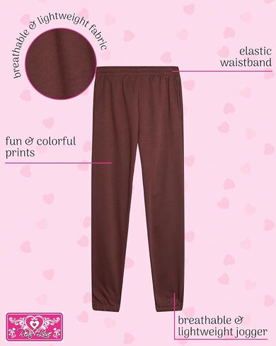 بنطال رياضي للفتيات من Real Love - عبوة من 4 بنطال رياضي من الصوف الصلب والنشط (المقاس: 7-16) in Kuwait