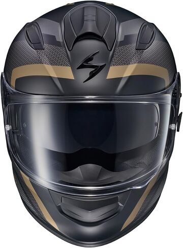 ScorpionEXO Ryzer Full Face Motorcycle Helmet with Pinlock Ready Shield with Integrated Speaker Pockets DOT ECE Approved Edge (Red - Medium) in Kuwait