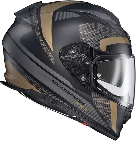 ScorpionEXO Ryzer Full Face Motorcycle Helmet with Pinlock Ready Shield with Integrated Speaker Pockets DOT ECE Approved Edge (Red - Medium) in Kuwait