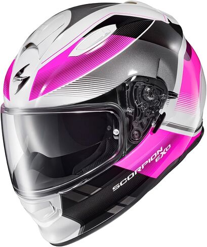 ScorpionEXO Ryzer Full Face Motorcycle Helmet with Pinlock Ready Shield with Integrated Speaker Pockets DOT ECE Approved Edge (Red - Medium) in Kuwait
