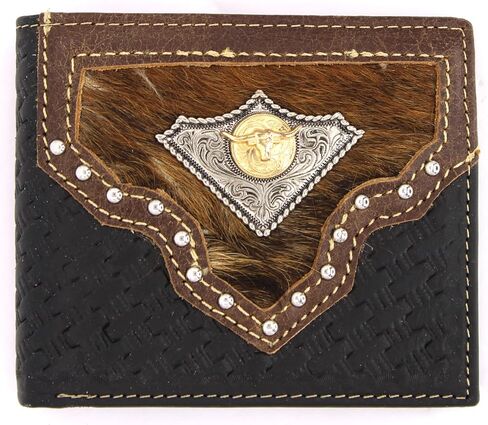 Cowboy Short Wallet Card Holder Genuine Leather Wallet 210E Rooster BK in Saudi Arabia