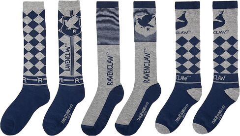 Cinereplicas Harry Potter - High Socks (Set of 3) Gryffindor/Hufflepuff/Ravenclaw/Slytherin - Official License in Saudi Arabia