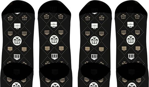 ThisWear Law School Gifts Lawyer Socks Scales of Justice Socks Judge Gifts Law Graduate Novelty Crew Socks in Saudi Arabia