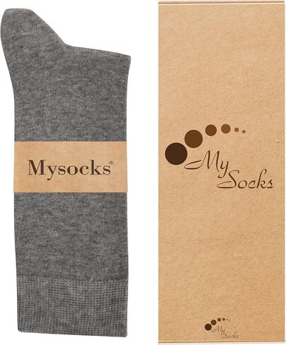 جوارب Mysocks Crew للنساء والرجال ملونة بدون خياطة من القطن الناعم in Kuwait