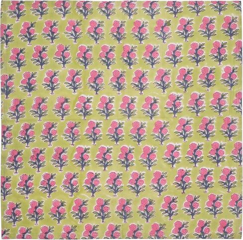 Baby Purple and Pink 100% Pure Cotton Cloth 20X20 Inch Washbale Napkins, Indian Hand Block Printed Reusable Set of 4 Dinner Napkins, Housewarming Wedding Christmas Napkins Gift for Her in Saudi Arabia