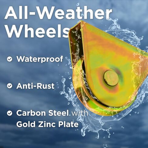 ALEKO VTRACK12FT 12 Feet Galvanized Gate V Track in 2 6 Foot Sections for Sliding Rolling Chain Rack Driveway Gate in Kuwait