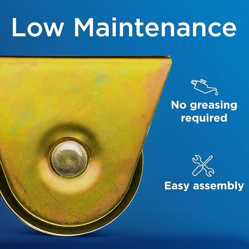 ALEKO VTRACK12FT 12 Feet Galvanized Gate V Track in 2 6 Foot Sections for Sliding Rolling Chain Rack Driveway Gate in Kuwait