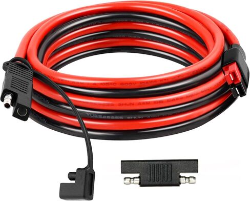 كابل تمديد عالي التحمل 10AWG مع موصل على طراز أندرسون إلى SAE 3FT، يتضمن موصل SAE إضافي، ونقل طاقة عالي للألواح الشمسية، والمركبات الترفيهية، وتطبيقات السيارات in Saudi Arabia