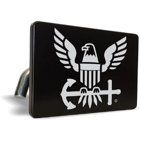 [US Navy Officially Licensed Product] - U.S. Submarine Force The Silent Service - Premium Quality Anodized Billet Aluminum Laser Etched UV Resistant Metal Car Trailer/Tow Hitch Cover for 2" Receivers
