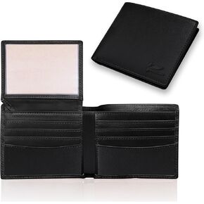 Full Grain Leather Wallet for Men - Mens Slim Wallet RFID Blocking with ID Window, 10 Cards Slots & Hidden Pockets - Thin Minimalist Mens Bifold Wallet - Mens Slim Wallet with Gift Box - Black in Saudi Arabia