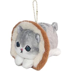 Cute cat keychain 4" plush backpack accessories bag pendant cute keychain gift