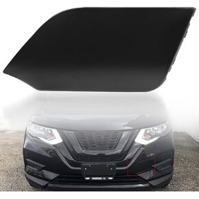 Front Bumper Tow Hook Cover Compatible with Nissan CVT AWD FWD Rogue Hybrid 2017 2018 2019 2020 Replace 622A0-6FV0A 622A0-6FL0H