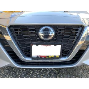 TN TrunkNets Inc A NASA-Like Rubber Front License Plate Frame Tag Holder Guard Bumper for Nissan