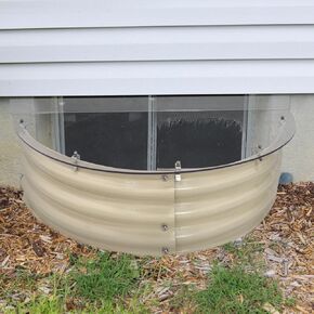 Tredre"Cover with Confidence" Clear Polycarbonate Window Well Cover (41" L X 19" W) - UV Resistant, Debris Protection, Optimal Light Transmission for Basement and Outdoor Use