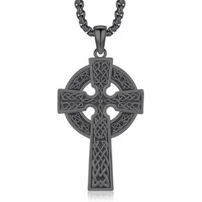 Celtic Cross Necklace for Men Celtic Cross Pendant Evil Eye Necklace 925 Sterling Silver Cross Jewelry for Christmas Anniversary Holiday Religious Gifts in Kuwait