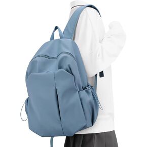 weradar Black Backpacks For School Waterproof Simple School Bag Casual College Backpack For Women Men Middle School Backpack Aesthetic Bookbag For Girls Boys