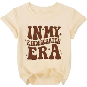 Kindergarten Shirt for Boys Girls First Day of Preschool Tshirt Little Kids 2024 Back to School Gift Tee
