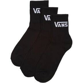 Vans | Women's, Half Crew Socks, 3-Pack (Black/Grey/White, 6.5-10)