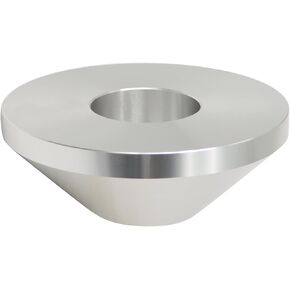 Manual Tire Changer Centering Cone, Billet Aluminum Upgrade Large Wheel Hold Down Cone Compatible with 1.67" Diameter Center Post Car Truck, Fit Up to 4.4" Hub Opening (Silver) in Saudi Arabia