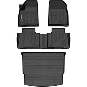 GINOWY-Floor Mats & Cargo Liner for Chevy Blazer 2019-2025,TPE All Weather Mats for Chevrolet/Chevy Blazer, Car Mats for Chevy Blazer, Blazer Cargo Mat Trunk Mat, Blazer Car Accessories for Chevy