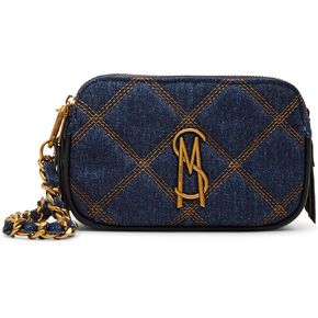 Steve Madden Daisi Denim Double Zip Crossbody, Blue