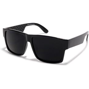 ShadyVEU Super Extremely Dark Classic Square Retro Flat Top 80's UV400 Eazy E Sunglasses