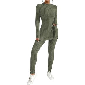 HBQ المرأة 2 قطعة صالة مجموعات وهمية الرقبة مضلع متماسكة مطابقة سترة وتتسابق سليم صالح Sweatsuit Bodycon بانت مجموعات