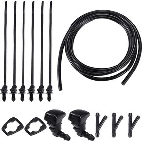 uxcell 1 Set Windshield Washer Water Nozzle Spray No.8538104030/8538104010 for Toyota Tacoma Base Pre Runner S-Runner 2001-2004