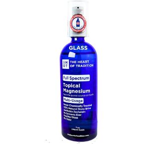 Full Spectrum Transdermal Magnesium Oil - Magnesium Spray in Healthy Glass Certified Zechstein Magnesium Chloride and Trace Minerals (7 fl oz)