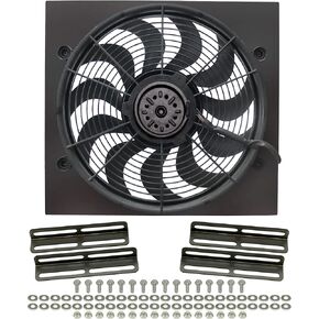 Derale 16919 High Output Single Radiator Fan , Black