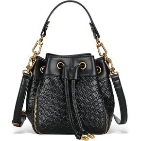 Bucket Bags Crossbody Woven Bucket Purse Drawstring Bucket Handbag