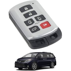 314.3 Mhz Smart Keyless Entry Remote Control Compatible with 2011-2020 Toyota Sienna FCC HYQ14ADR Board ID 271451-5691 GNE IC 1551A-14ADR Chip ID74 6 Buttons Key Fob Replaces 89904-08010