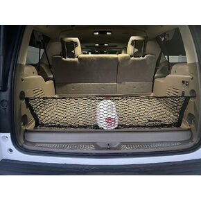 Envelope Style Automotive Elastic Trunk Cargo Net for Chevrolet Suburban 2015-2020- Premium Trunk Organizer and Storage - Luggage Net for SUV - Car Organizer for Chevrolet Suburban