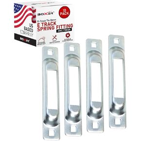 Boxer Single Slot E-Track Tie-Down – 4 Pack – 3,000 lbs Tie Down Anchor Point (Stainless Steel)