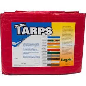 10 Ft. X 12 Ft. High Visibility RED Tarp - 3.3 Oz.