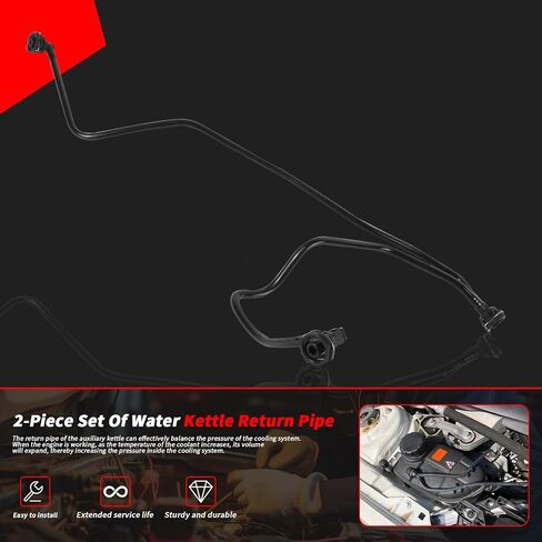 Coolant Water Pipe For Mercedes Benz 2012-2019 A B CLA GLA level W176 W246 C117 X156 Replacement Part Number : 2702031882 (1 PCS) in Saudi Arabia