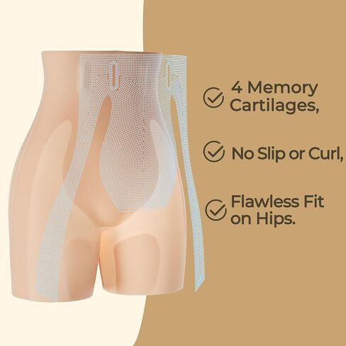Shapewear Shorts For Women Tummy Control High Waisted Body Shaper Shorts Girdles Thigh Slimmer Butt Lifter Panties in Saudi Arabia