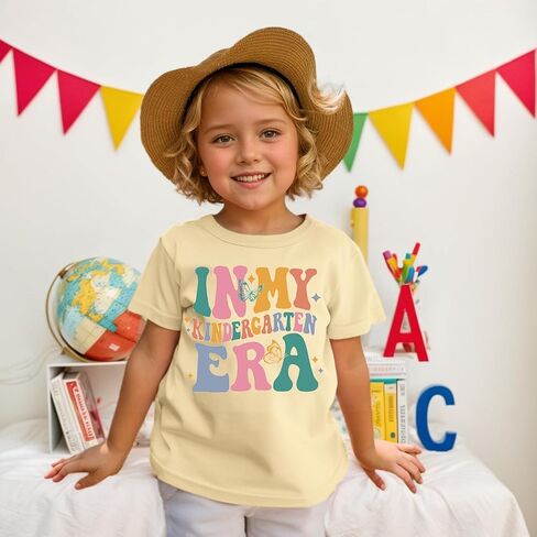 Kindergarten Shirt for Boys Girls First Day of Preschool Tshirt Little Kids 2024 Back to School Gift Tee in Kuwait