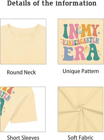 Kindergarten Shirt for Boys Girls First Day of Preschool Tshirt Little Kids 2024 Back to School Gift Tee in Kuwait