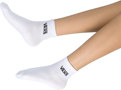 Vans | Women's, Half Crew Socks, 3-Pack (Black/Grey/White, 6.5-10) in Saudi Arabia