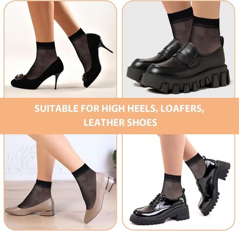 10 Pairs Nude Ankle Socks Sheer Socks Women Ankle Summer Breathable Nylon Socks Thin Ankle Stockings for Women in Kuwait