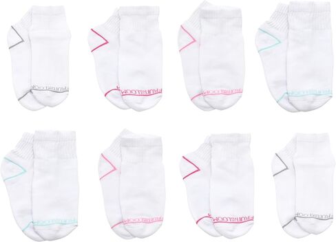 Fruit of the Loom Ankle Socks for Women - 8 Pairs, Arch Support, Soft Cushioned, Breathable Athletic Quarter Socks Size 4-10 in Saudi Arabia