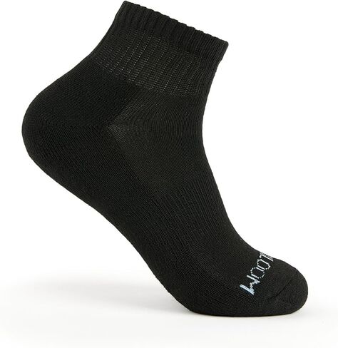 جوارب Fruit of the Loom للكاحل للنساء - 8 أزواج، دعم للقوس، مبطنة ناعمة، جوارب رياضية ربع سنوية قابلة للتنفس مقاس 4-10 in Kuwait