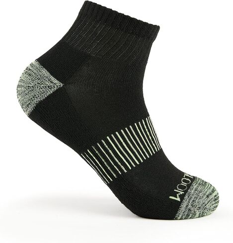 جوارب Fruit of the Loom للكاحل للنساء - 8 أزواج، دعم للقوس، مبطنة ناعمة، جوارب رياضية ربع سنوية قابلة للتنفس مقاس 4-10 in Kuwait