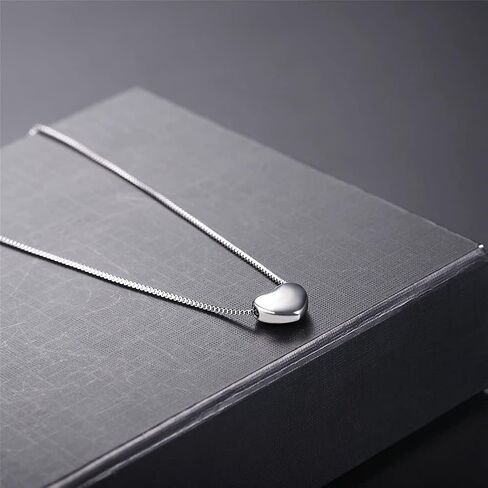 U7 Tiny Heart Necklace for Women, Stainless Steel 18K Gold/Black/Rose Gold Plated Link Chain Dainty Love Hearts Pendant Necklaces in Kuwait