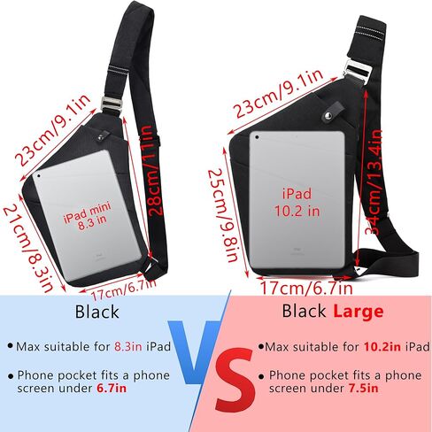 Crossbody Bag for Women and Men, Anti-theft Sling Bag Lightweight Shoulder for Hiking Travel in Saudi Arabia